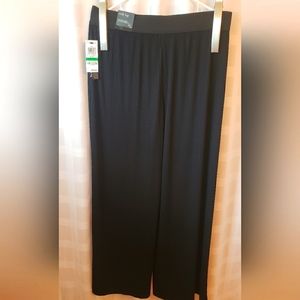 Alfani Wide Leg Black Dress Pants Petite Large NWT